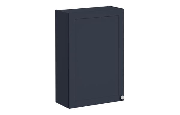 VitrA Root Classic 60cm 1 Door Upper/Wall Unit (LH Hinge) - Matt Dark Blue